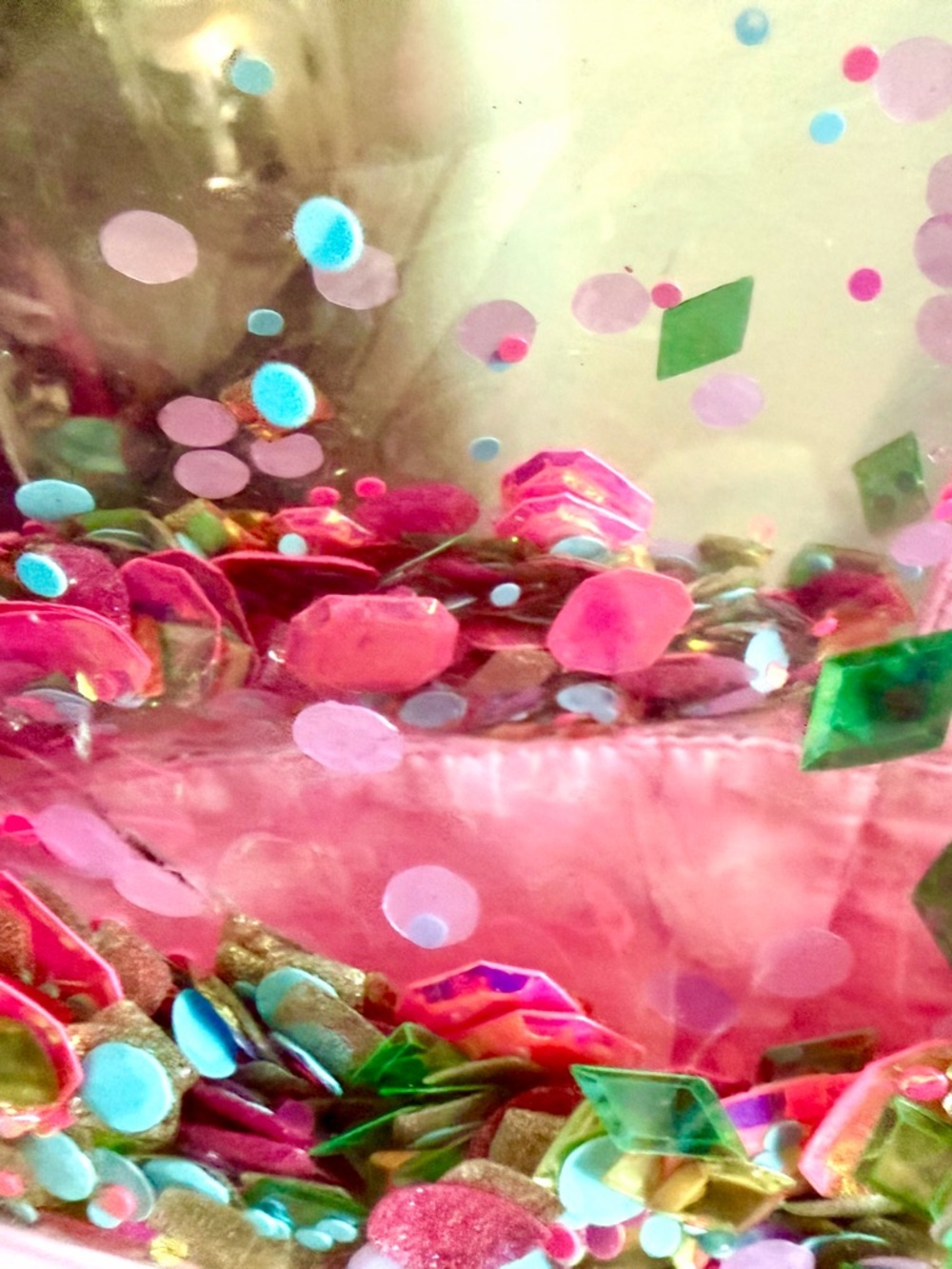 Packed Party Pink Clear Sequin Beach Pool Bag - Women's Beach & Everyday Tote - Picture 14 of 17